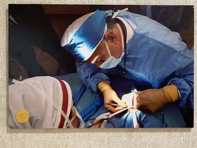 Implant surgery in progress at our practice