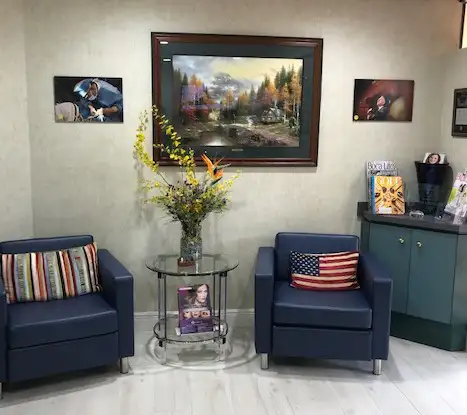 Reception area at our Delray Beach dental office