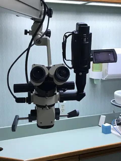 Surgical microscope used for advanced implant procedures